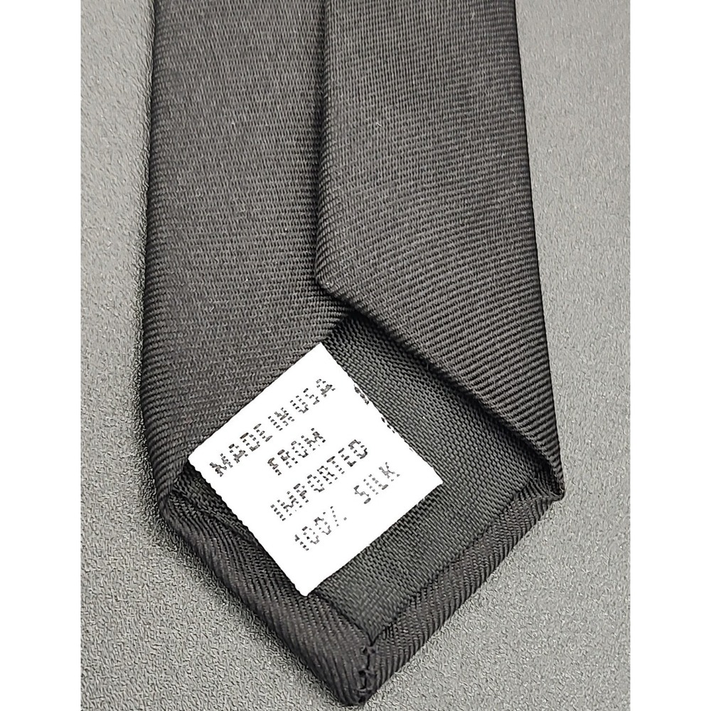 Vicky Davis‎ New York The Drive Golf Graphic Silk Necktie Mens Black USA Made - Picture 3 of 4